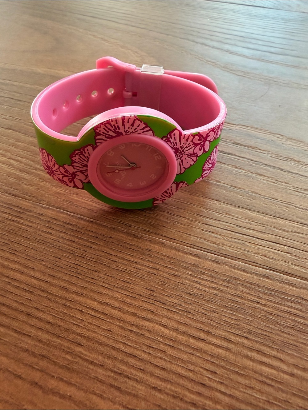 Rare! Lilly Pulitzer Pink Floral Silicone Watch